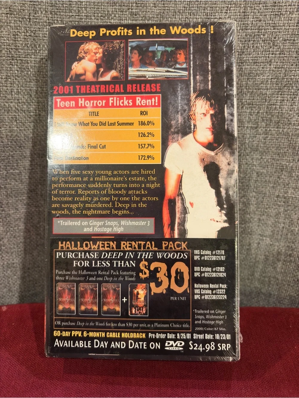 Brand New Sealed Full Length Screener VHS- Deep In The Wood